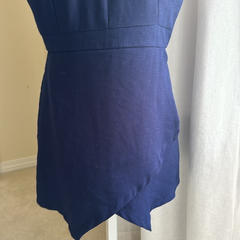 She + Sky Navy Sleeveless Mini Dress - Picture 3 of 4